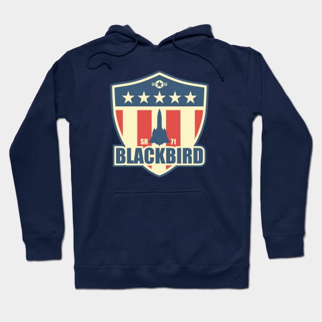 SR-71 Blackbird Hoodie by Tailgunnerstudios